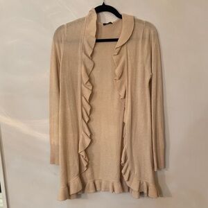 Magaschoni Cream Ruffled Cardigan